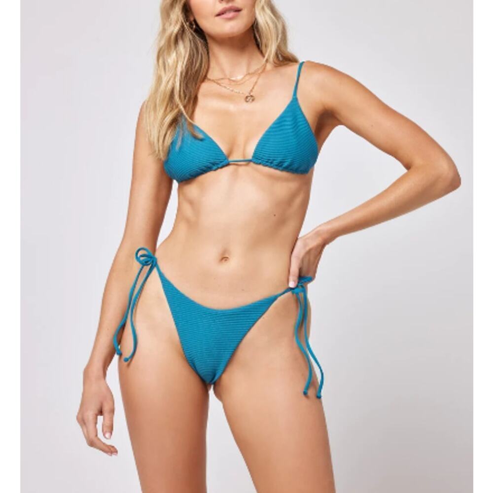 L*Space Eco Chic Repreve Brittany Bikini Top Small